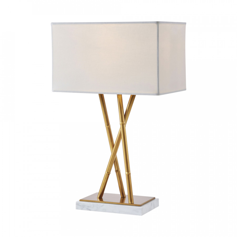 Theodore Alexander Kesden Trio Table Lamp - Brass Bamboo