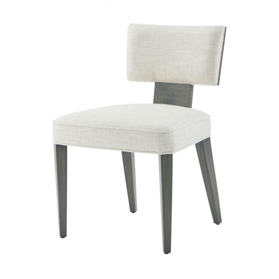 Theodore Alexander Hudson Dining Side Chair - Pebble Gray