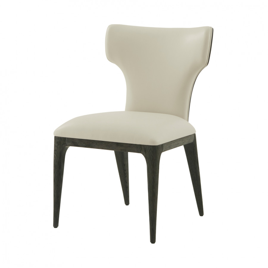 Theodore Alexander Repose II Upholstered Dining Side Chair - Charcoal Oak