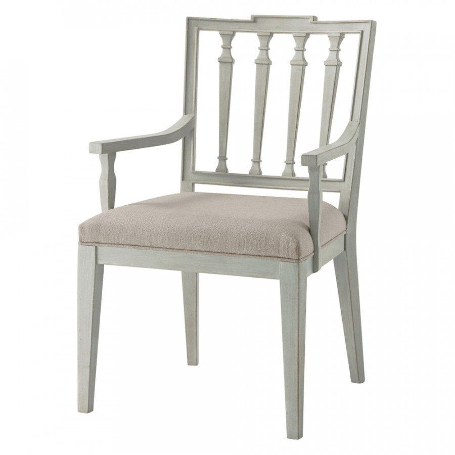 Theodore Alexander The Tristan Dining Armchair - Elsa Finish