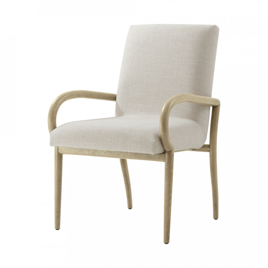 Theodore Alexander Catalina II Dining Arm Chair - Dune