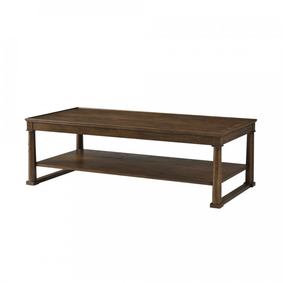 Theodore Alexander Surrey Rectangular Cocktail Table - Brownstone
