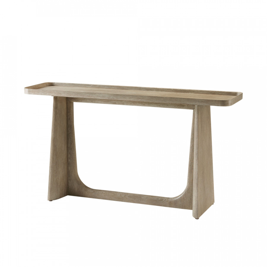 Theodore Alexander Repose Wooden Console Table - Gray Oak