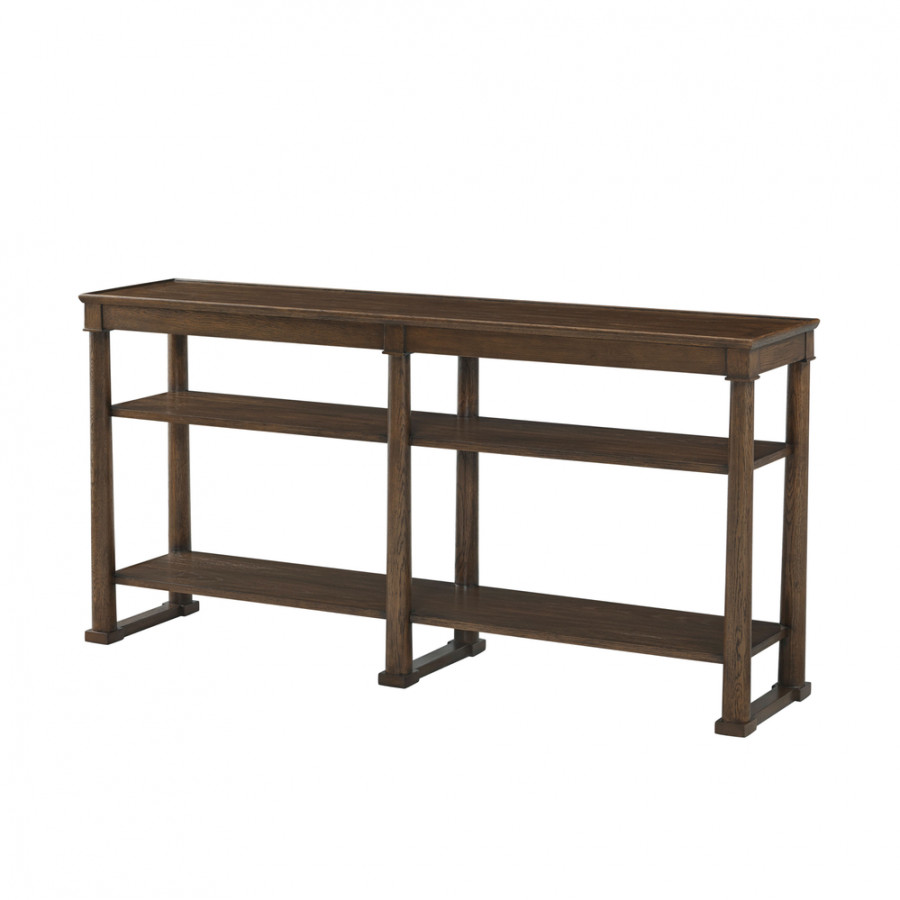 Theodore Alexander Surrey II Sofa Console Table - Brownstone