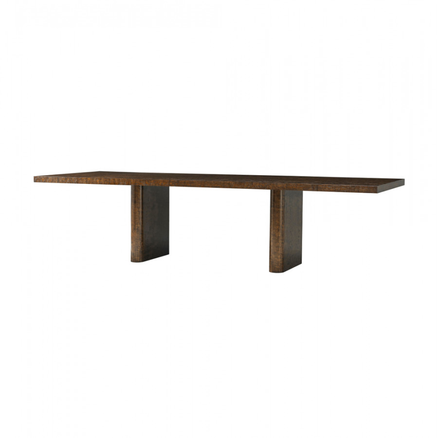 Theodore Alexander Kesden Extending Dining Table - Pyramid Brown