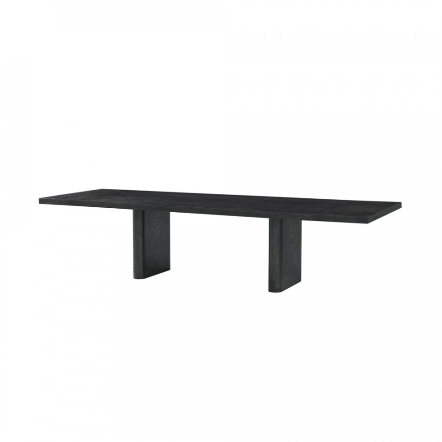 Theodore Alexander Kesden Extending Dining Table - Silent Black
