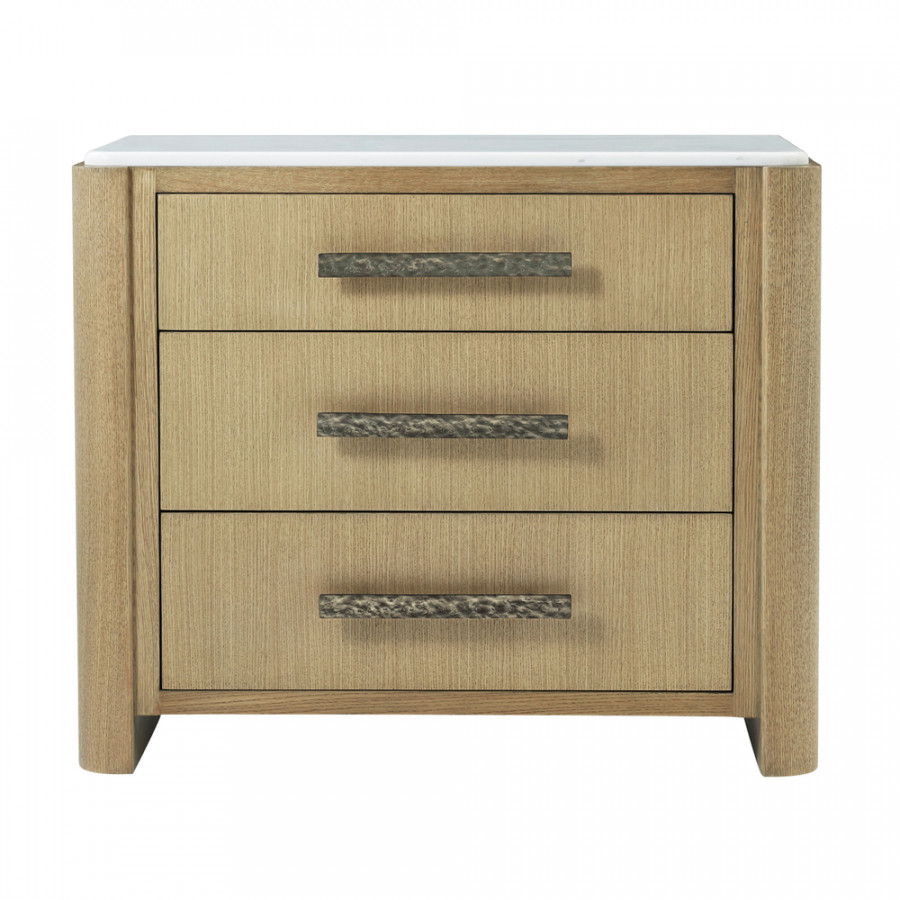 Theodore Alexander Essence Style 2 3-Drawer Nightstand - Blonde