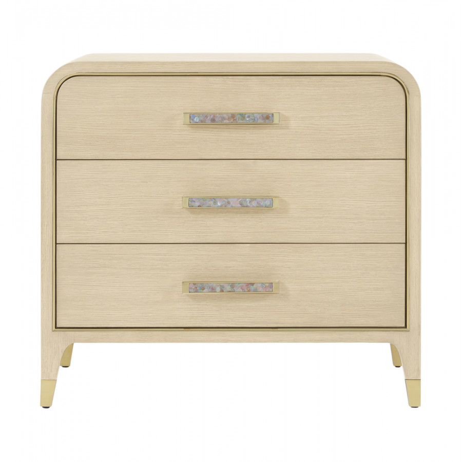 Theodore Alexander Judith Leiber 3-Drawer Nightstand - Martini