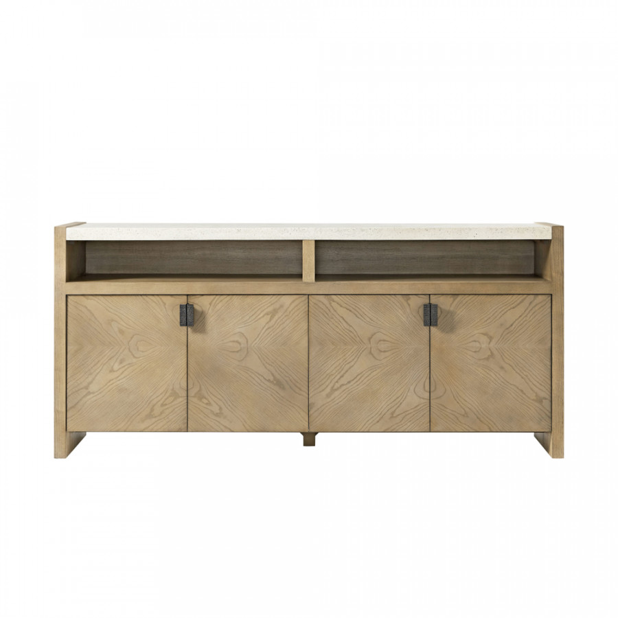 Theodore Alexander Catalina Media Cabinet - Dune