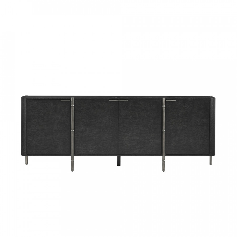 Theodore Alexander Kesden Style 1 Sideboard - Silent Black/Kesden Brass