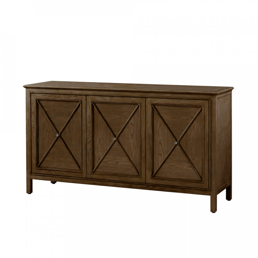 Theodore Alexander Surrey 3-Door Sideboard - Brownstone