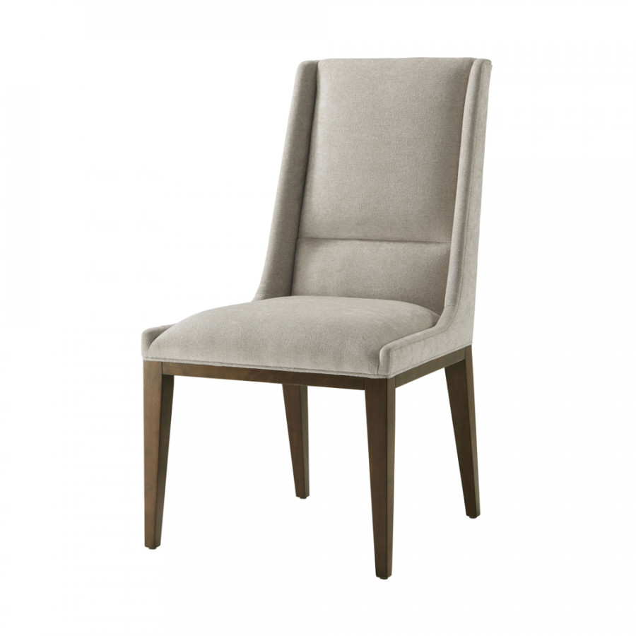 Theodore Alexander - Lido Upholstered Dining Side Chair in Taurino/Bistre, Fabric