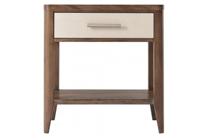 Theodore Alexander™ York Bedside Table - Mangrove and Nickel Finish W 23½ x D 18 x H 25