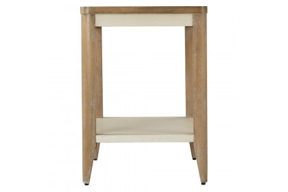 Theodore Alexander™ Riley Side Table - Mangrove and Komodo Leather Finish