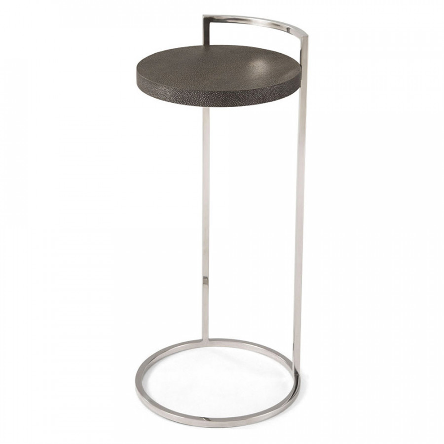 Theodore Alexander Alistair Accent Table - Tempest/Nickel