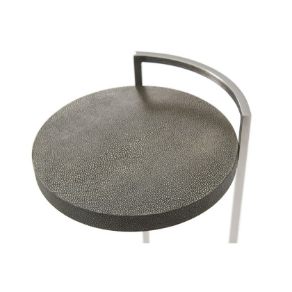 Theodore Alexander Alistair Accent Table - Tempest/Nickel