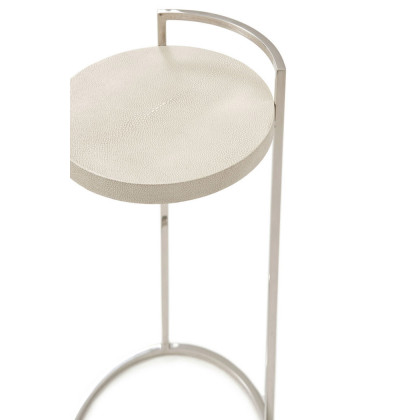 Theodore Alexander Alistair Accent Table - Overcast/Nickel