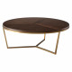 Walnut Veneer/Brass