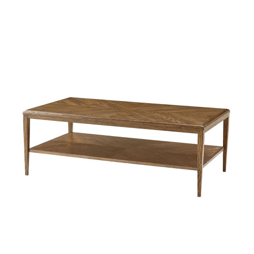 Theodore Alexander Nova Rectangular Cocktail Table - Dawn