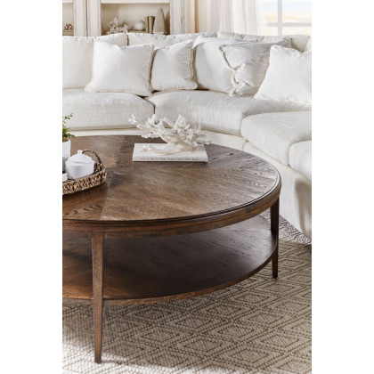 Theodore Alexander Nova Round Cocktail Table - Dawn
