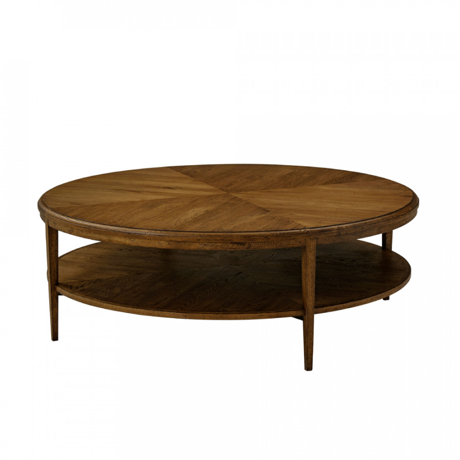 Theodore Alexander Nova Round Cocktail Table - Dusk