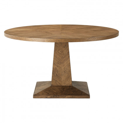 Theodore Alexander Nova Pedestal Dining Table - Dawn