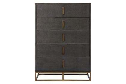 Theodore Alexander™ Blain Tall Boy Chest Of Drawers - Tempest Finish