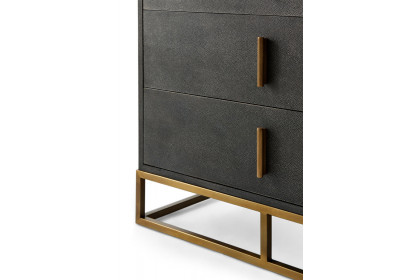 Theodore Alexander™ Blain Tall Boy Chest Of Drawers - Tempest Finish