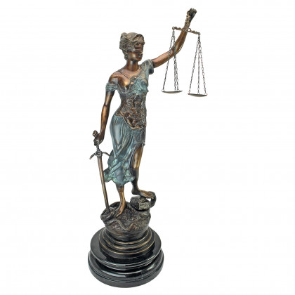 Toscano Themis Blind Justice Statue - Small