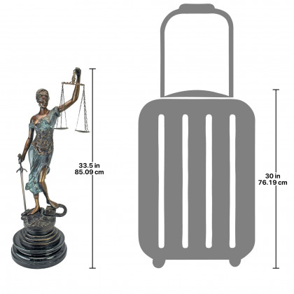 Toscano Themis Blind Justice Statue - Small