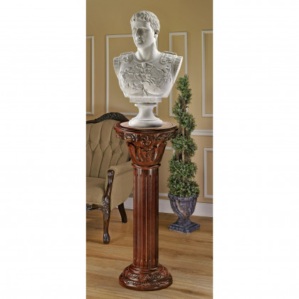 Toscano Imperia Large Inlaid Column - Cherry, Marble