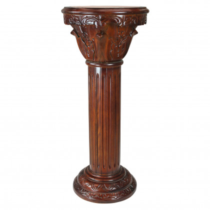 Toscano Imperia Large Inlaid Column - Cherry, Marble