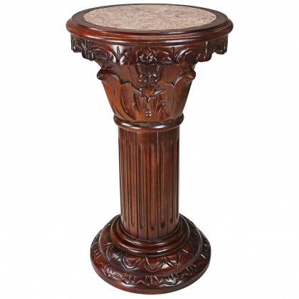 Toscano Imperia Medium Inlaid Column - Cherry, Marble
