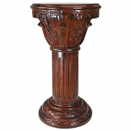 Toscano Imperia Medium Inlaid Column - Cherry, Marble