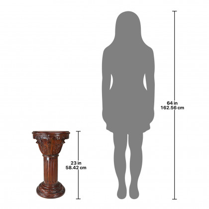 Toscano Imperia Medium Inlaid Column - Cherry, Marble