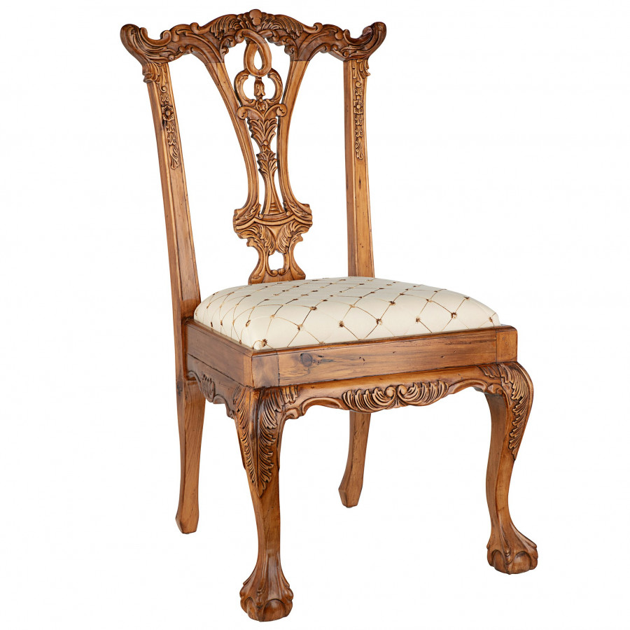 Toscano - English Chippendale Side Chair in Mahogany