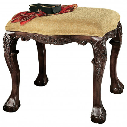 Toscano French Baroque Honey Medium Bench - Cherry, Mahogany