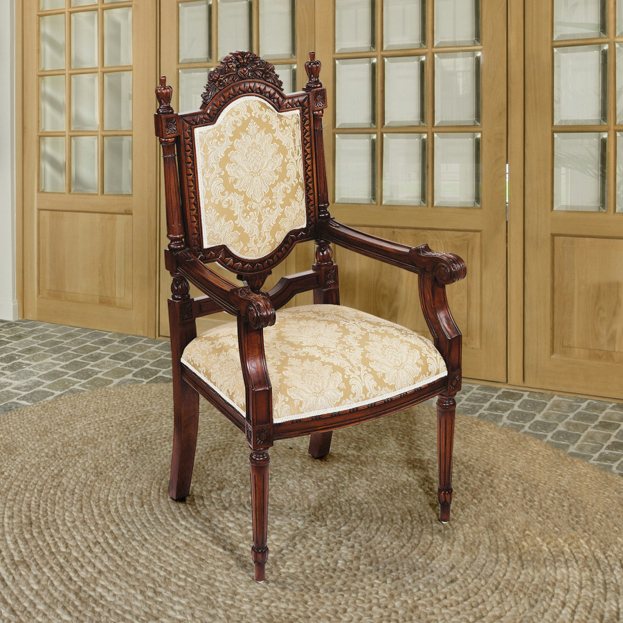 Toscano - Salon des Rosiers Armchair in Mahogany