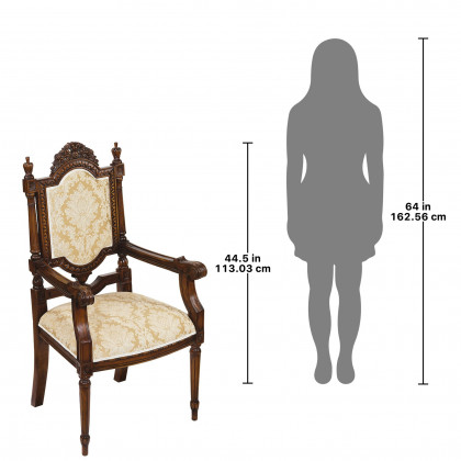 Toscano - Salon des Rosiers Armchair in Mahogany