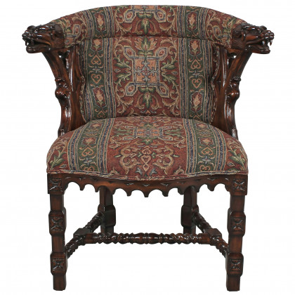 Toscano - Kingsman Manor Dragon Chair in Cherry, Mahogany