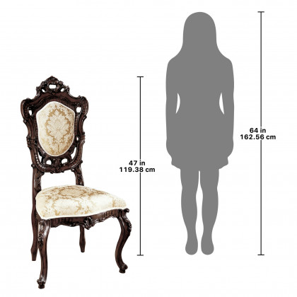 Toscano - Toulon French Rococo Side Chair in Mahogany
