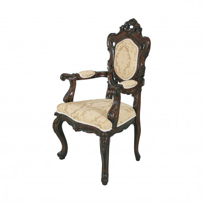 Toscano - Toulon French Rococo Armchair in Mahogany