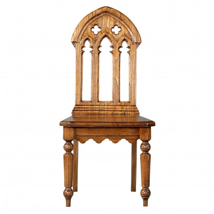 Toscano - The Abbey Gothic Revival Chair in Walnut, Mahogany