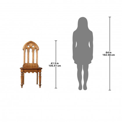 Toscano - The Abbey Gothic Revival Chair in Walnut, Mahogany