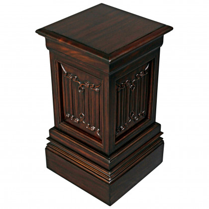 Toscano Canterbury Abbey Linen Fold Gothic Medium Display Pedestal