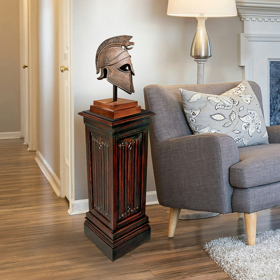 Toscano - Canterbury Abbey Linen Fold Gothic Display Pedestal