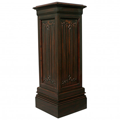 Toscano Canterbury Abbey Linen Fold Gothic Large Display Pedestal