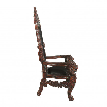 Toscano The Lord Raffles Lion Throne Chair - Leather