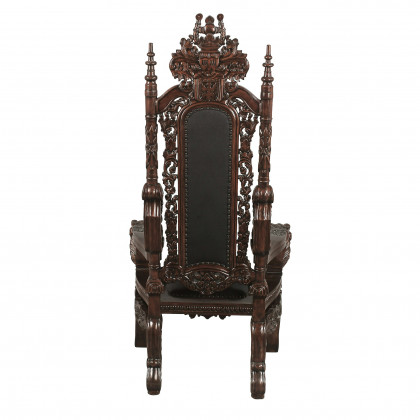 Toscano The Lord Raffles Lion Throne Chair - Leather