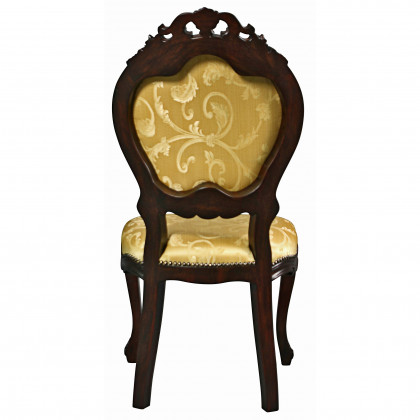 Toscano - Lady Ambrose Shield Back Accent Chair in Mahogany